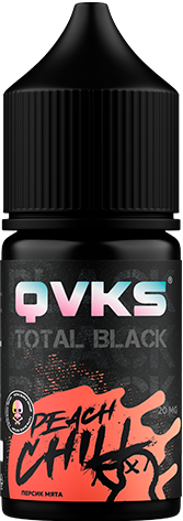Ароматизатор для 30мл QVKS TOTAL BLACK KONSTRUKT Персик Мята