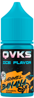 Ароматизатор для 30мл QVKS ICE KONSTRUKT Банан Карамель