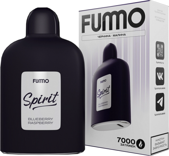 ЭСДН FUMMO SPIRIT 7000 2% Blueberry Raspberry (Черника Малина)