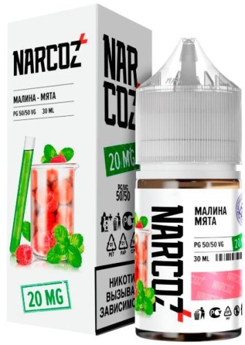 Малина Мята 20мг NARСOZ SALT 30мл Жидкость