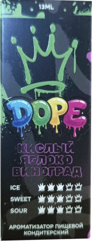 Ароматизатор для 30мл DOPE КИСЛЫЙ ЯБЛОКО ВИНОГРАД