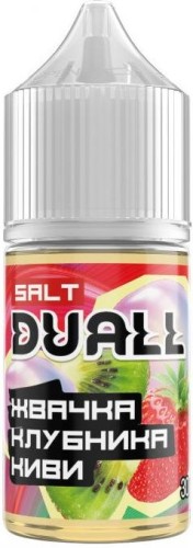 Жвачка клубника, киви 20мг DUALL SALT 30мл Жидкость