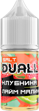 Клубника, лайм, малина 20мг DUALL SALT 30мл Жидкость