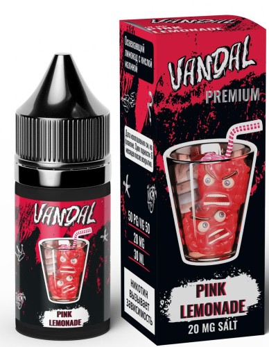 Pink Lemonade (Малиновый Лимонад) 20мг VANDAL PREMIUM SALT 30мл Жидкость