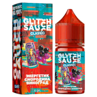 Энергетик с черной смородиной и виноградом 20мг Glitch Sauce Classic SALT 30мл Жидкость