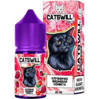 Клубнично Вишневая Конфета 20мг STRONG Catswill 30мл Жидкость