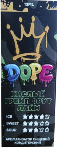 Ароматизатор для 30мл DOPE КИСЛЫЙ ГРЕЙПФРУТ ЛАЙМ