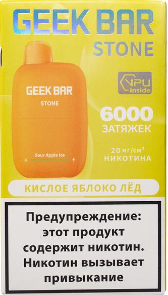 ЭСДН GEEK BAR STONE 6000 2% Кислое Яблоко Лёд