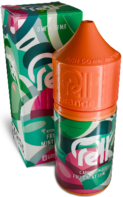 Fruit mint gum 20мг RELL ORANGE SALT 30мл Жидкость
