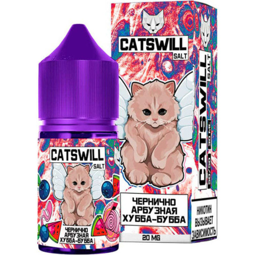 Чернично Арбузная Хуба Бубба 20мг STRONG Catswill 30мл Жидкость