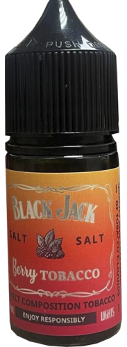 Berry Tobacco 20мг STRONG Black Jack SALT 30мл Жидкость