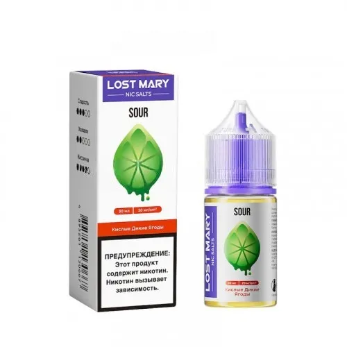 Sour Wild Berry (Кислые дикие ягоды) 20мг LOST MARY SOUR SALT 30мл Жидкость