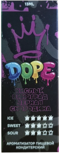 Ароматизатор для 30мл DOPE КИСЛЫЙ ВИНОГРАД ЧЕРНАЯ СМОРОДИНА