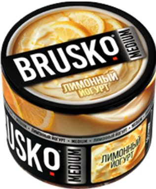 Бестабачная безникотиновая смесь BRUSKO 50гр. Лимонный йогурт