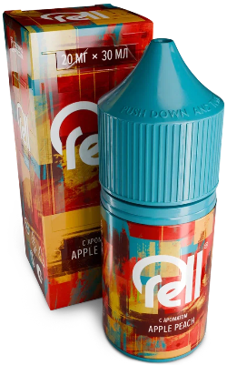 Жидкость для очистки картриджей ЭСДН RellAzure с ароматом яблока и персика