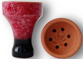 Чаша Черная метка (глазурь) тортуга красная