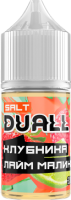 Клубника, лайм, малина 20мг DUALL SALT 30мл Жидкость