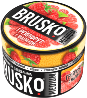 Бестабачная кальянная смесь BRUSKO 50гр. Грейпфрут с малиной Medium