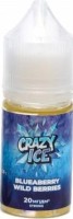 Жидкость для ЭСДН CRAZY ICE SALT 3мл 20мг Голубика лесные ягоды