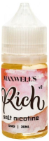 Rich Waterberry v2 12мг Maxwells SALT 30мл Жидкость